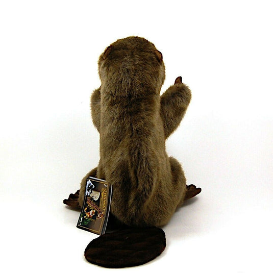 Beaver Hand Puppet Full Body Doll Hansa Real Looking Plush Animal Learning Toy