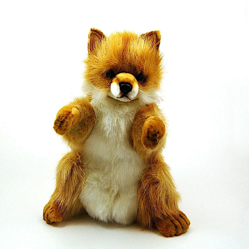 Load image into Gallery viewer, Fox Hand Puppet Full Body Doll by Hansa Real Looking Plush Animal Learning Toy
