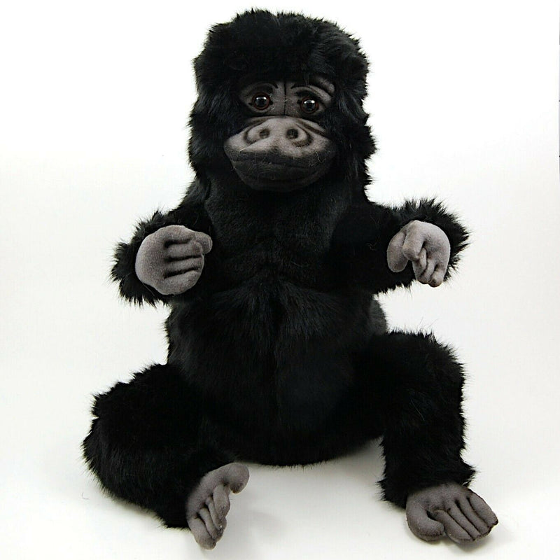 Load image into Gallery viewer, Gorilla Hand Puppet Full Body Doll Hansa Real Looking Plush Animal Learning Toy
