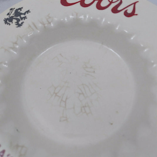 Coors Ceramic Ashtrays 6” W 1” H America’s Fine Light Beer