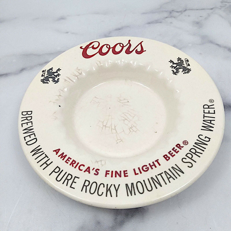 Load image into Gallery viewer, Coors Ceramic Ashtrays 6” W 1” H America’s Fine Light Beer
