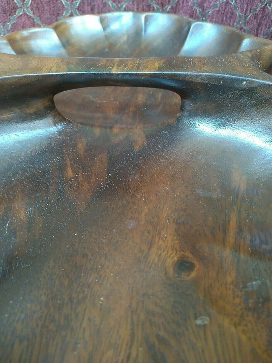 Wood Divided Oval Relish/Trinket Tray