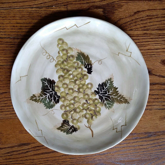 Cabernet Tabletops Unlimited Gallery Green Grapes Smooth Dinner Plate 11 inch
