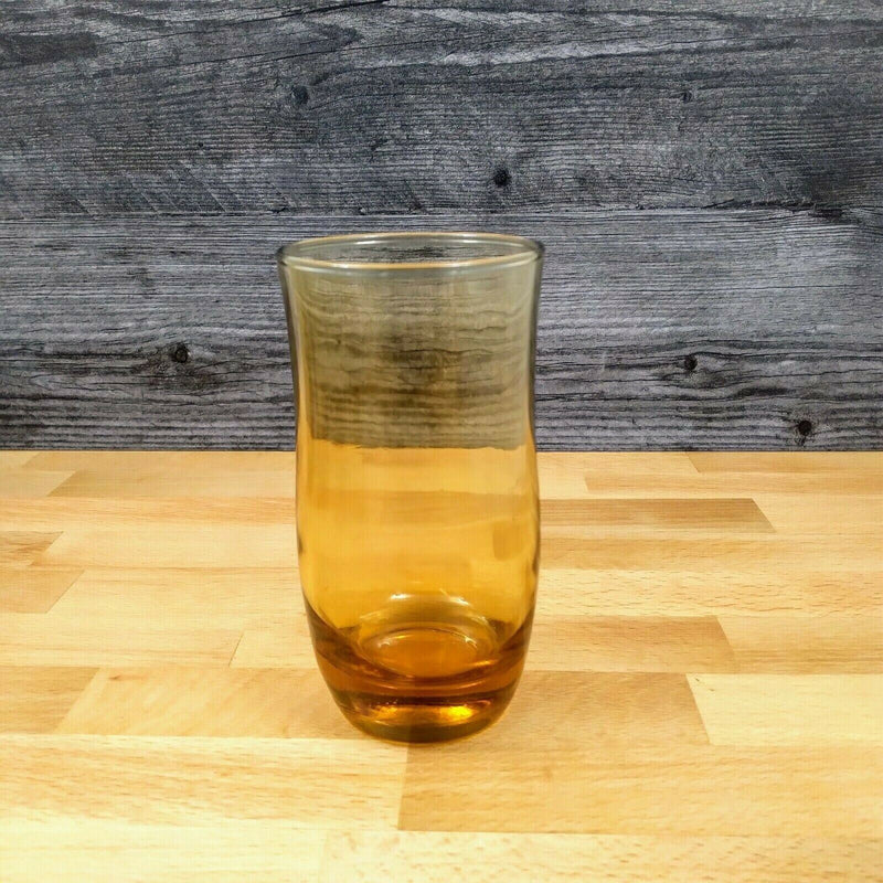 Load image into Gallery viewer, 60s Mid Century Modern Set of 6 Amber Glass Tumblers
