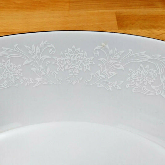 Oval Vegetable Serving Bowl by Fine China of Japan RJZS Elegant Lace 11 inch