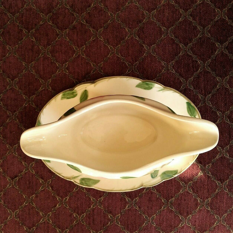 Load image into Gallery viewer, Franciscan Desert Rose Gravy Boat with Under Plate Double Spout Sauce Bowl USA
