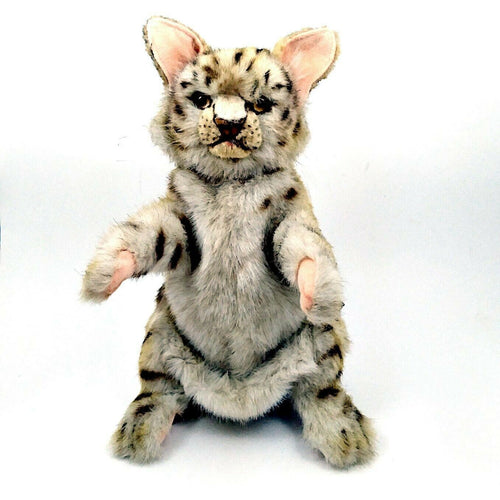 Leopard Hand Puppet Full Body Doll Hansa Real Looking Plush Animal Learning Toy