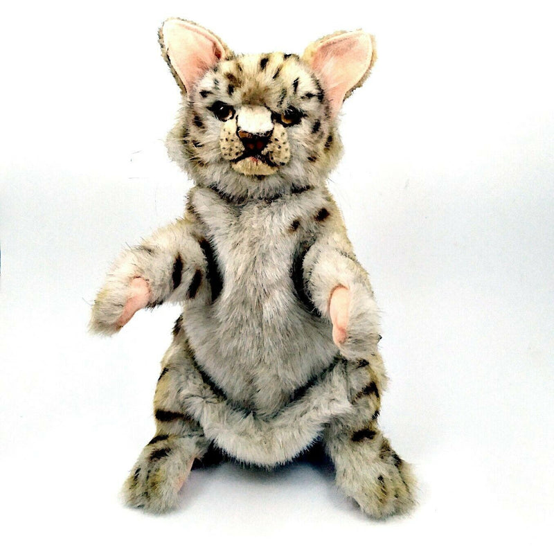Load image into Gallery viewer, Leopard Hand Puppet Full Body Doll Hansa Real Looking Plush Animal Learning Toy
