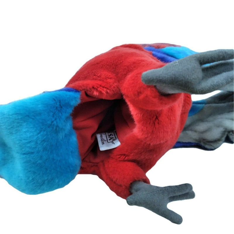 Load image into Gallery viewer, Parrot Red Hand Puppet Full Body Doll by Hansa Real Looking Plush Learning Toy
