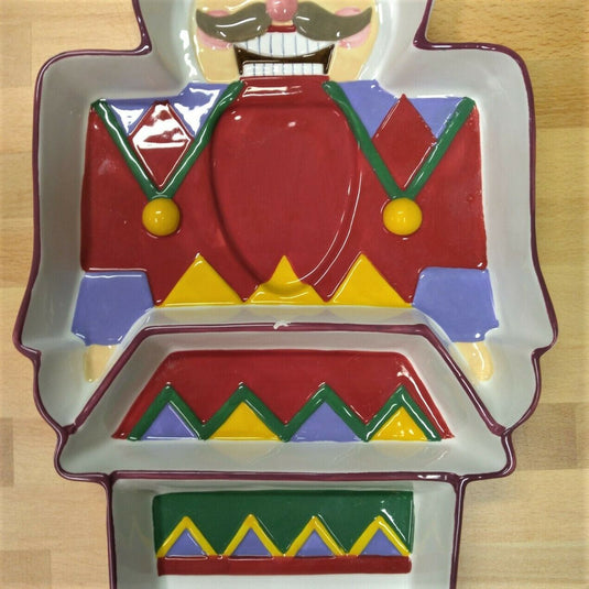 Holiday Traditions Nutcracker Soldier Relish Tray by Jenny & Jeff Designs