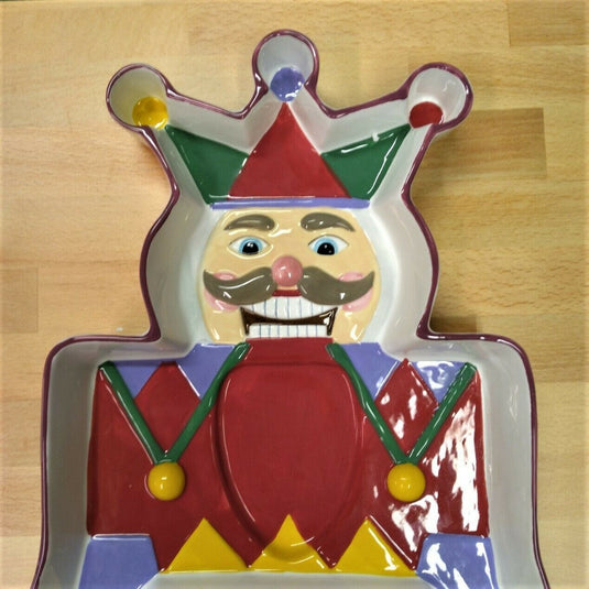 Holiday Traditions Nutcracker Soldier Relish Tray by Jenny & Jeff Designs