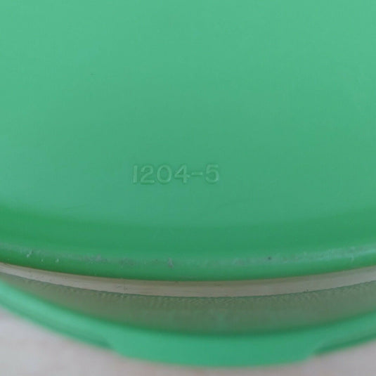 Apple Green Tupperware Round Canister Container