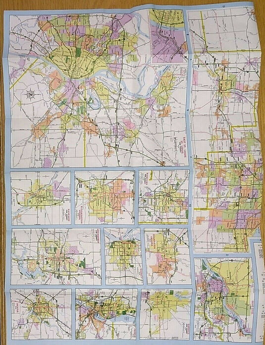 Illinois 1983-1984 Official Highway Travel Road Map