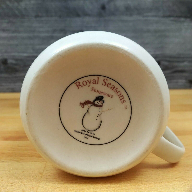 Load image into Gallery viewer, Royal Seasons RN1 Set of 3 Coffee Mugs Winter Snowman Dinnerware Stoneware Cups
