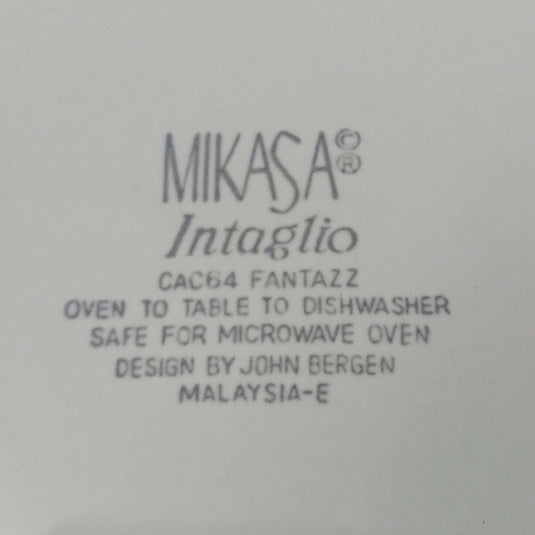 Mikasa Intaglio Fantazz Cups Set of 2 Salad Bread Butter Plate CAC6 John Bergen