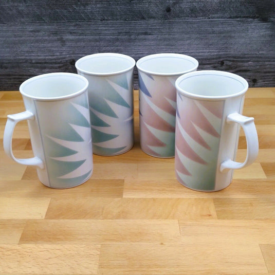 Mikasa Intaglio Fantazz Cups Set of 4 CAC64 Cappuccino Mug John Bergen