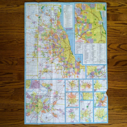 1977-1978 Official Illinois State Highway Transportation Travel Road Map