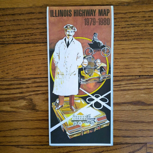1979-1980 Official Illinois State Highway Transportation Travel Road Map