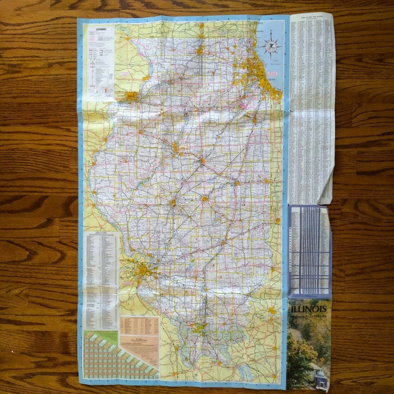 Load image into Gallery viewer, 1985-1986 Official Illinois State Highway Transportation Travel Road Map
