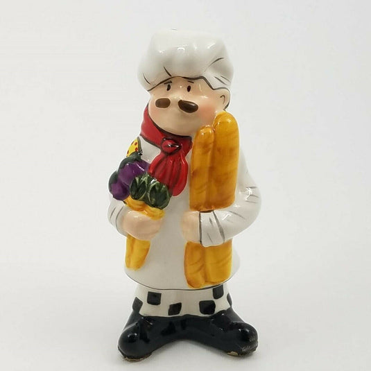Salt Pepper Set Chef Collectible Decorative by Heather Goldminc