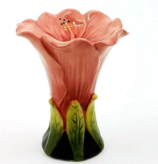 Salt Pepper Set Hibiscus Flowers Collectible Decorative Heather Goldminc New