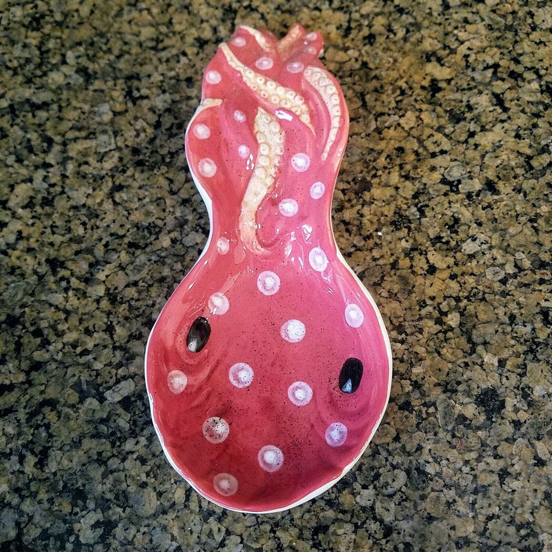 Load image into Gallery viewer, Octopus Spoon Rest by Blue Sky Heather Goldminc Kitchen Decor
