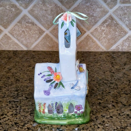 Easter Church Tealight Candle Holder By In Full Bloom Blue Sky Clayworks