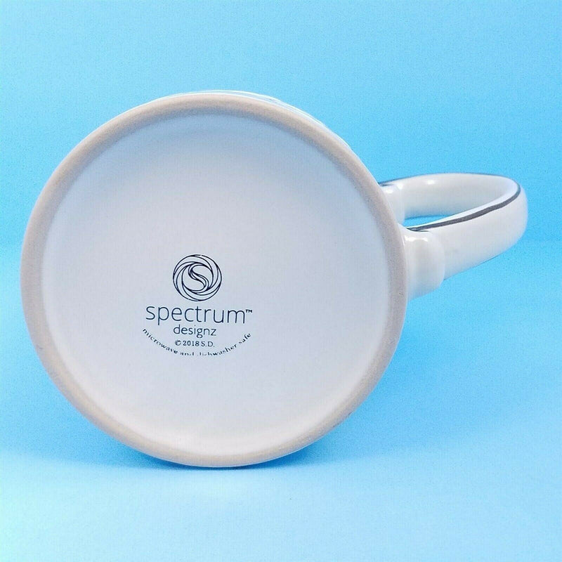 Load image into Gallery viewer, Cat Face Ceramic Coffee Mug Embossed Tea Cup 16oz (455ml) Spectrum By Blue Sky
