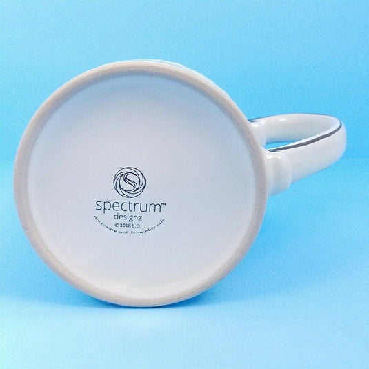 Cat Face Ceramic Coffee Mug Embossed Tea Cup 16oz (455ml) Spectrum By Blue Sky