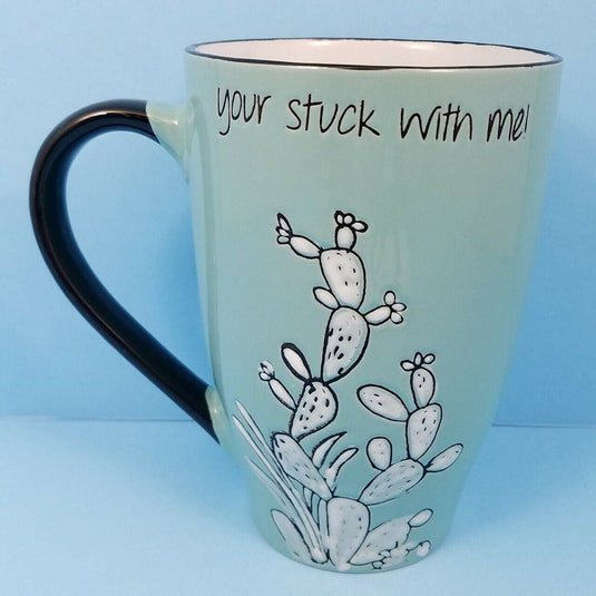 Cactus Sayings Coffee Mug Cup by Blue Sky Spectrum 21oz 621ml