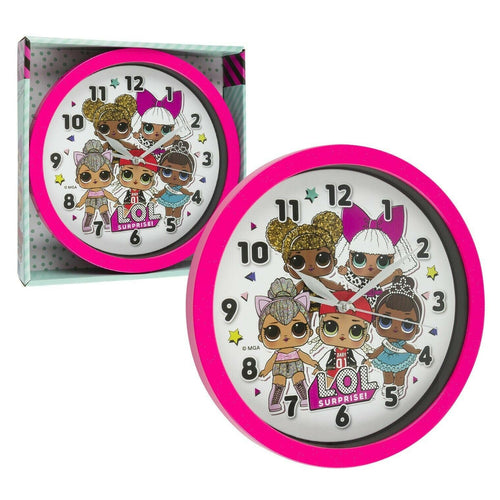 LOL Surprise! Wall Clock- Pink Analog Wall Clock 9 3/4 Inches