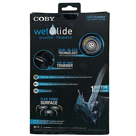 Coby 3 Head Wet Glide Shaver Trimmer Cordless Rechargeable For Face And Body $19.99