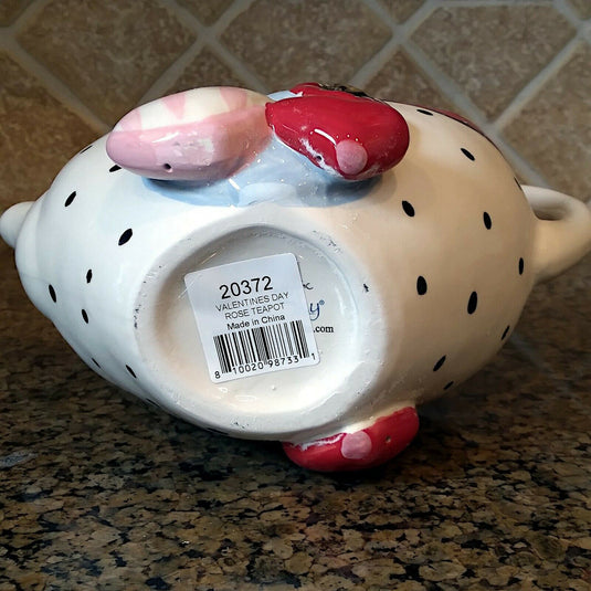 Valentines Day Teapot Foral Ceramics Decorative Home Décor by Blue Sky Goldminc