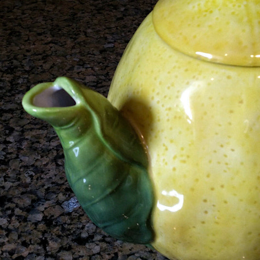 Lemon Floral Teapot Collectible Decorative Kitchen Home Décor by Blue Sky