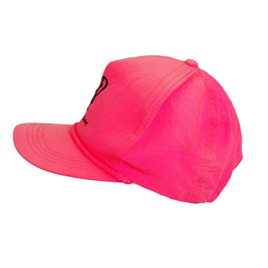 Ponder Seed Pink Farm Hat 5 Panel Ball Cap Adjustable Snapback