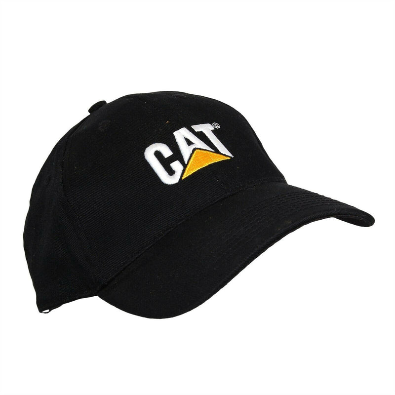 Load image into Gallery viewer, Caterpillar CAT Hat 5 Panel Adjustable Black Ball Cap
