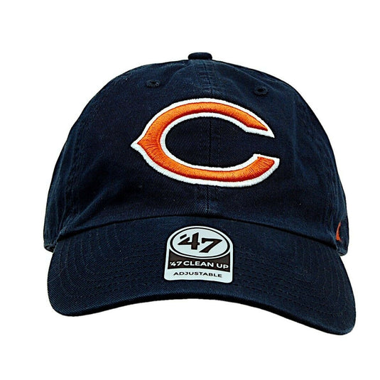 Chicago Bears 47 Clean Up Adjustable Cap Black Baseball Hat