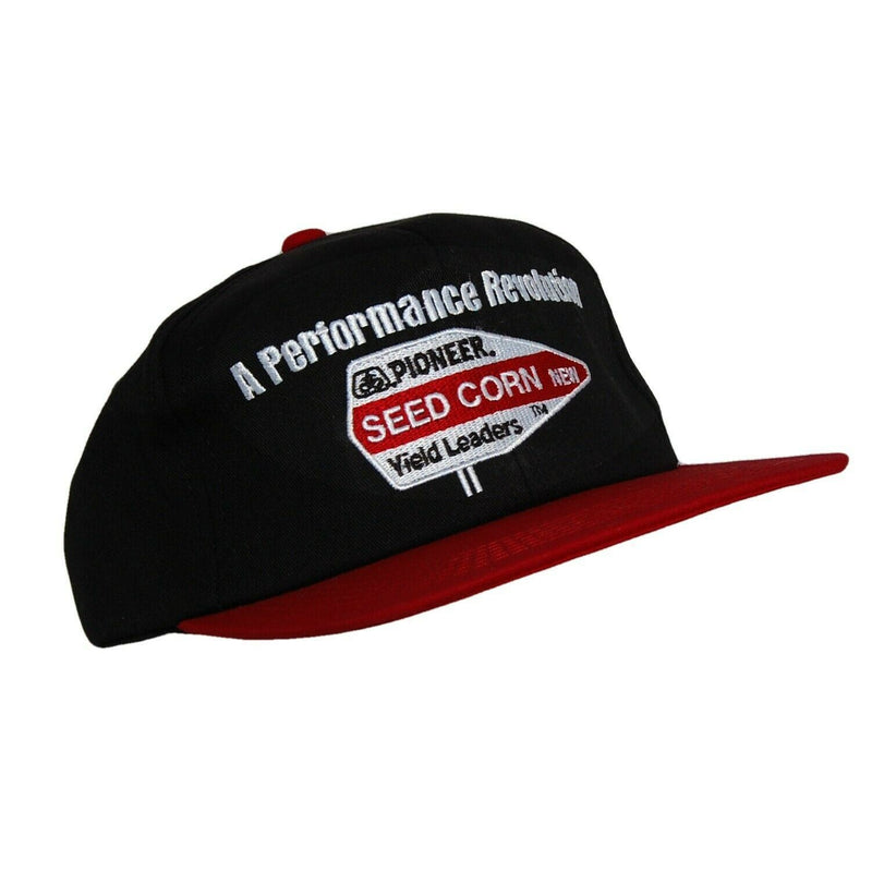 Load image into Gallery viewer, Pioneer Performance Revolution Farm Seed Hat 5 Panel Ball Cap Black Adjustable
