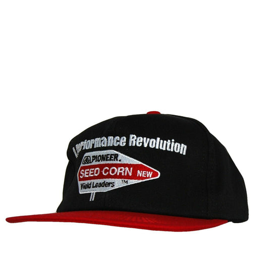 Pioneer Performance Revolution Farm Seed Hat 5 Panel Ball Cap Black Adjustable