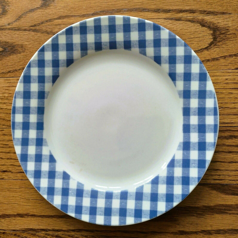Load image into Gallery viewer, Cordon Bleu Summertime Plaid Set of 4 Salad Plates Green, Yellow, Red, Blue 8”
