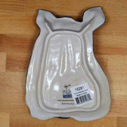 Rhino Spoon Rest Ceramic by Blue and Sky Lynda Corneille Kitchen Decor