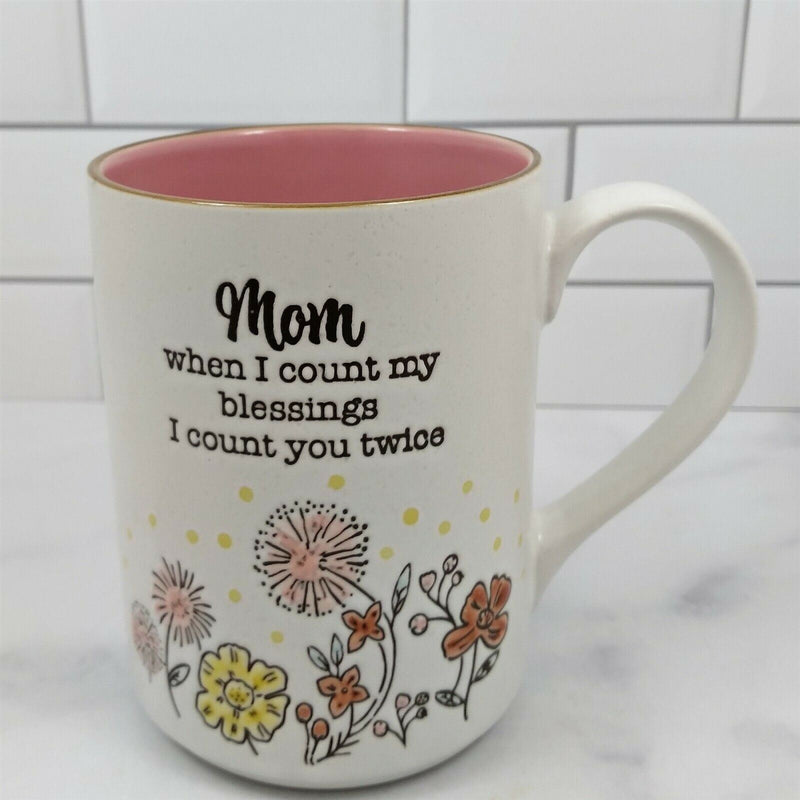 Load image into Gallery viewer, Mom Blessings Coffee Mug Ceramic Beverage Tea Cup 16oz 473ml by Blue Sky
