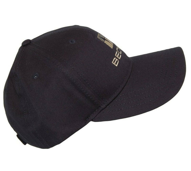 Load image into Gallery viewer, Beck&#39;s Farm Seed Hat 5 Panel Ball Cap Dark Blue Adjustable
