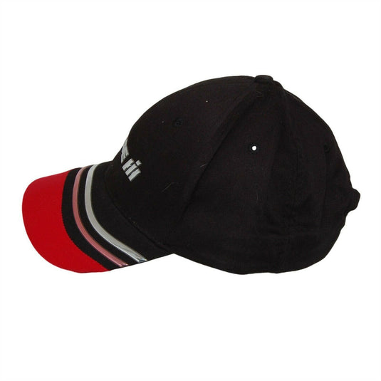 International Harvester Case Farm Hat 5 Panel Adjustable Ball Cap Black and Red