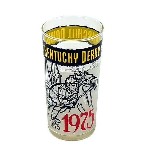 1975 Kentucky Derby 101 Mint Julep Beverage Glass, Winner Was Foolish Pleasure