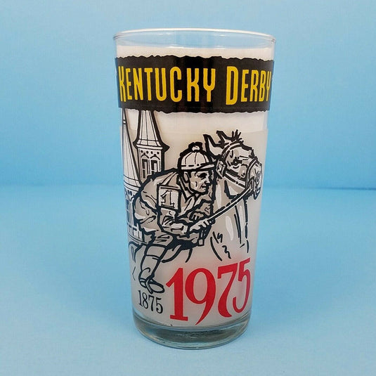 1975 Kentucky Derby 101 Mint Julep Beverage Glass, Winner Was Foolish Pleasure
