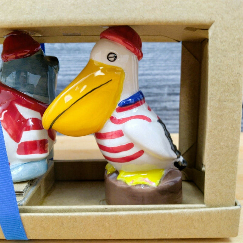 Load image into Gallery viewer, Sailor Buddies Salt Pepper Set Collectible by Blue Sky Clayworks
