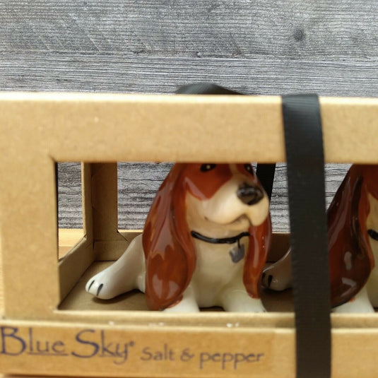 Dog Salt Pepper Set Collectible by Blue Sky Clayworks