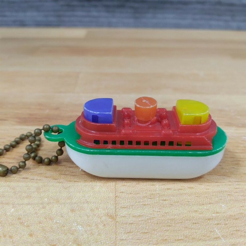 Load image into Gallery viewer, Ocean Liner Ship Plastic Keychain Puzzle Vending Charm Gumball Machine 1960'S
