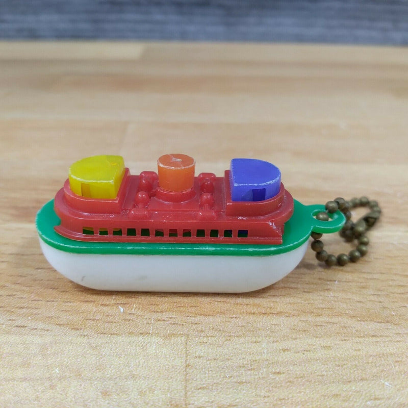 Load image into Gallery viewer, Ocean Liner Ship Plastic Keychain Puzzle Vending Charm Gumball Machine 1960'S

